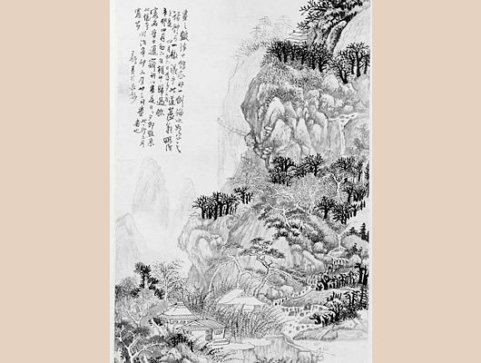 王鐸メイン画像-山水画