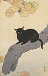 菱田春草-黒き猫